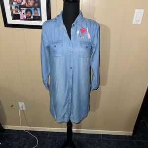BNWT Crazy 8 Chambray Denim Dress, Size 14